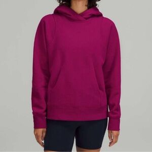 Lululemon All Yours Hoodie Sweatshirt Fleece Ripened Raspberry Size 4 Pink